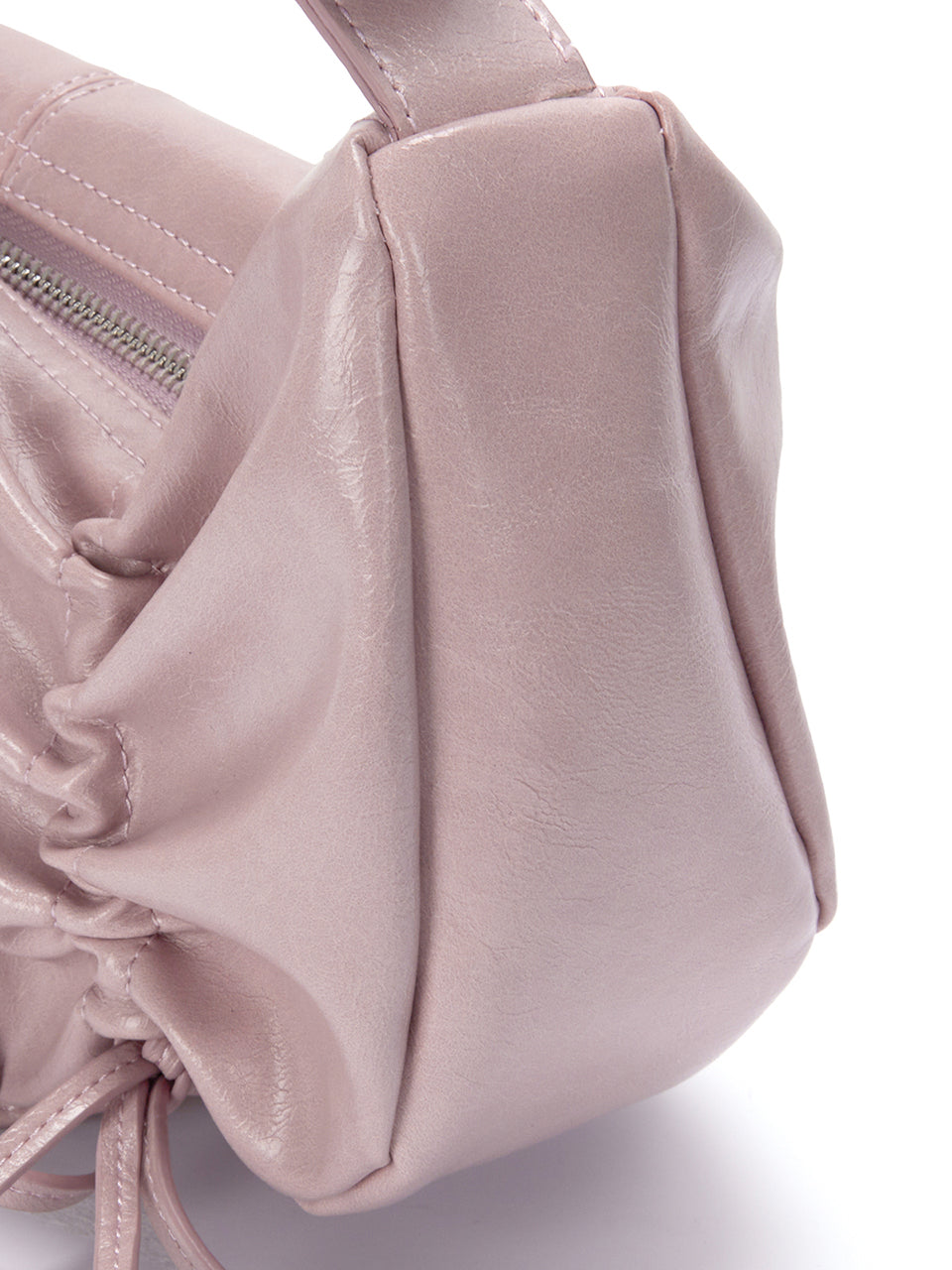 MATIN KIM HALF SHIRRING RIBBON ROUND BAG IN PINK – SeoulSeoul