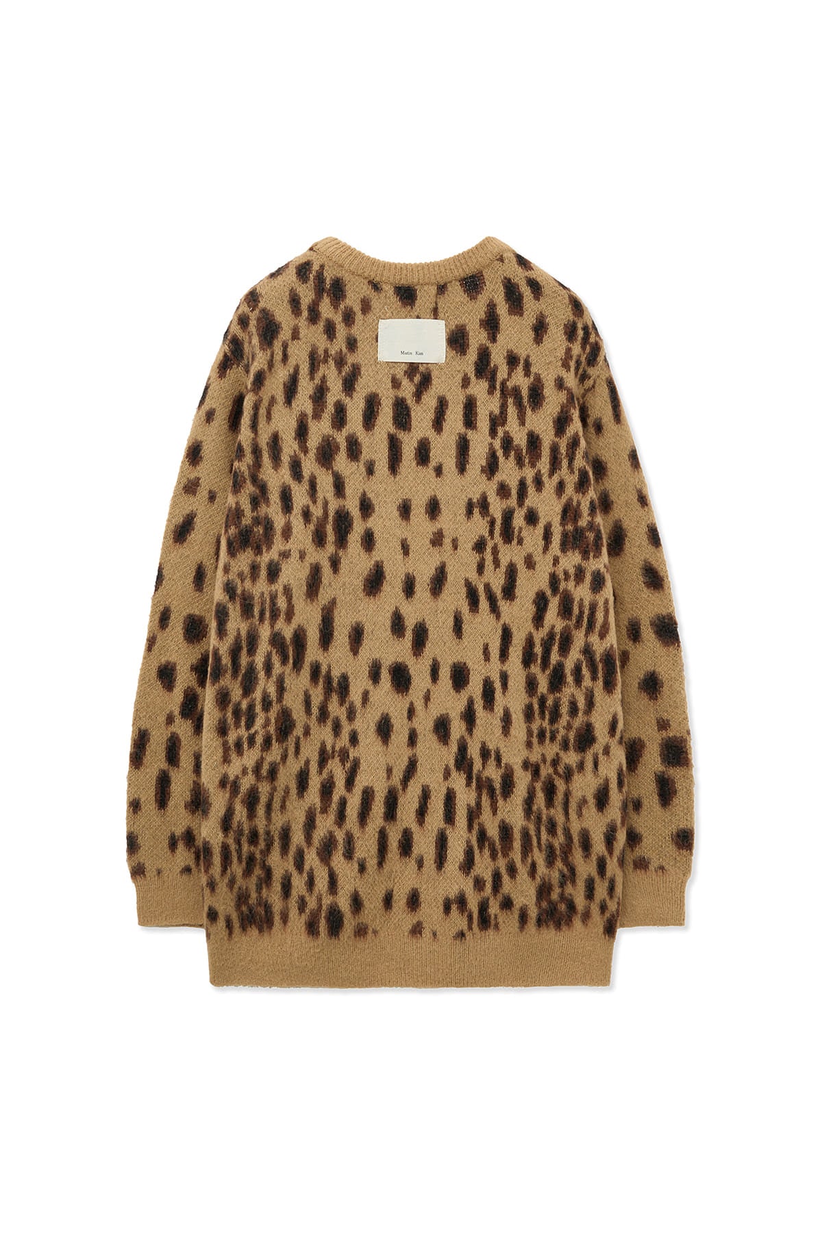 MATIN KIM BRUSHED LEOPARD CARDIGAN IN MIX – SeoulSeoul