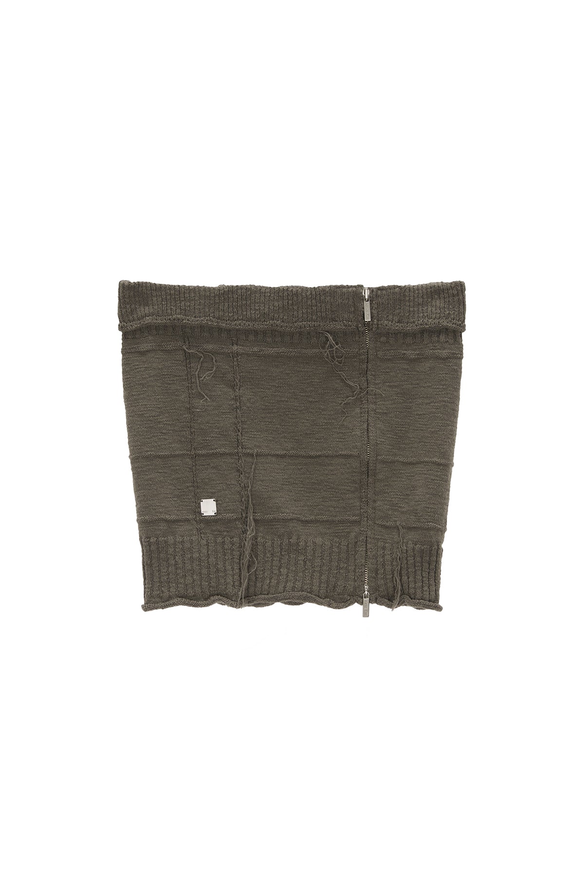 MATIN KIM NATURAL DAMAGE ZIP UP TUBE TOP – SeoulSeoul