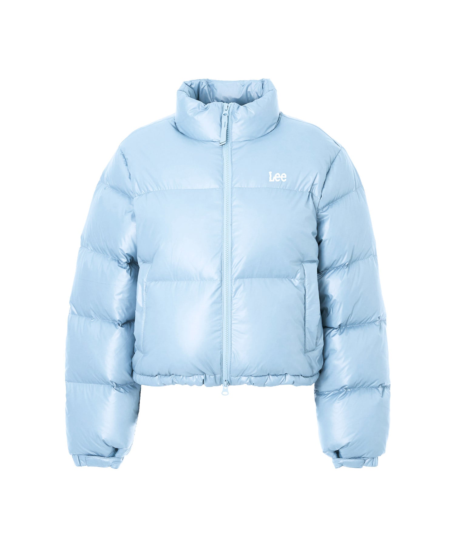 LEE Women Glossy Short Down Jacket Light Blue – SeoulSeoul
