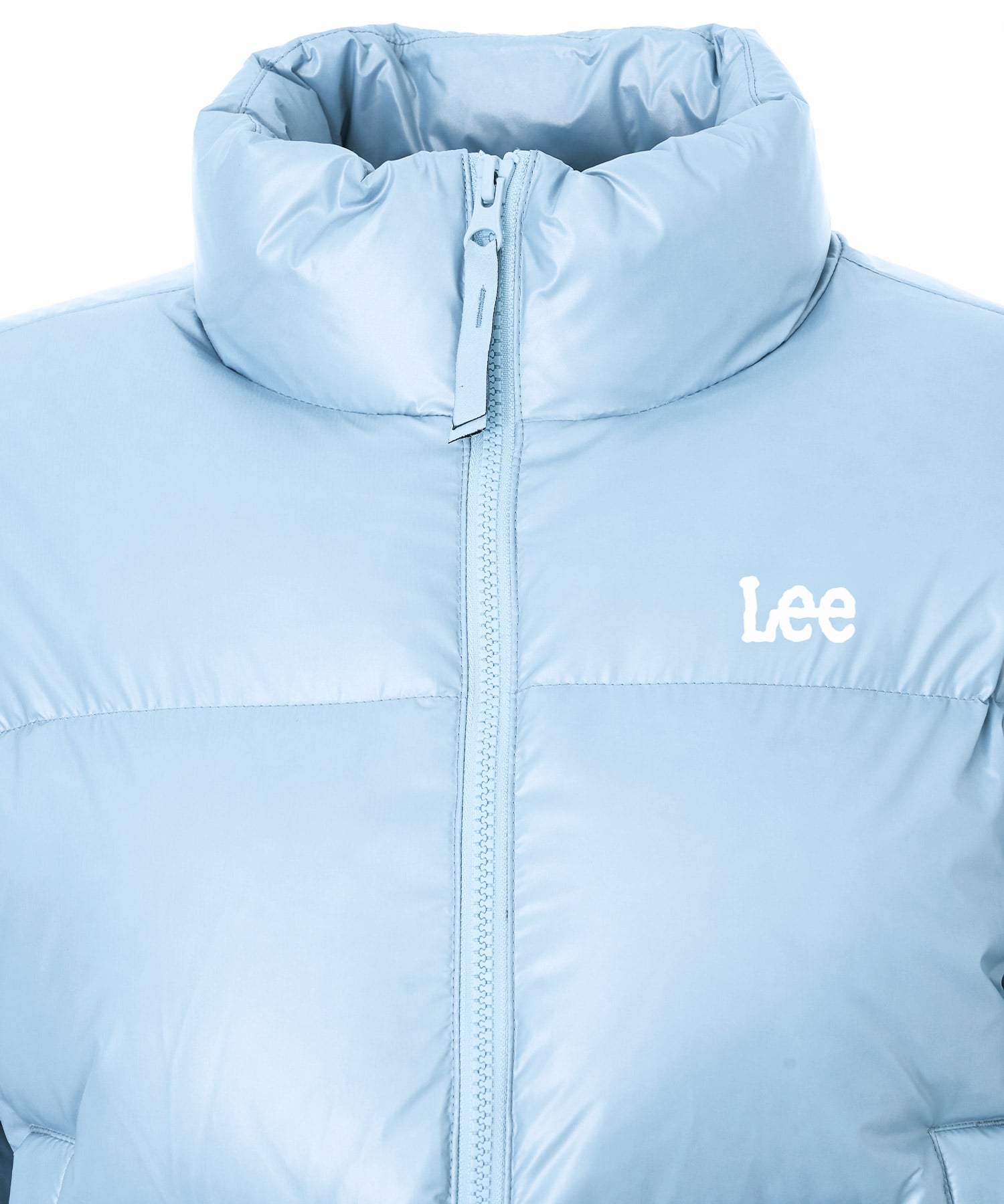 LEE Women Glossy Short Down Jacket Light Blue – SeoulSeoul
