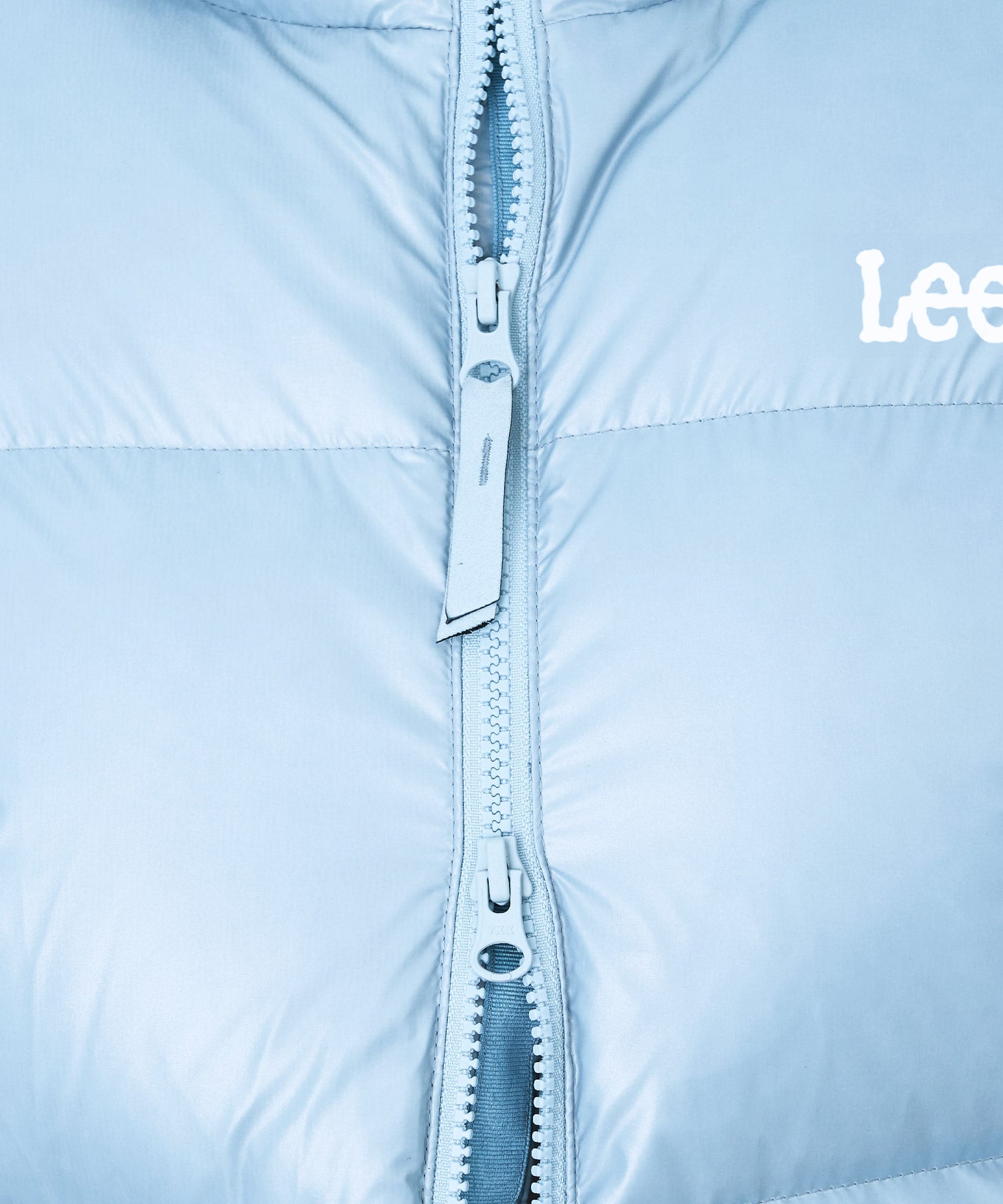 LEE Women Glossy Short Down Jacket Light Blue – SeoulSeoul