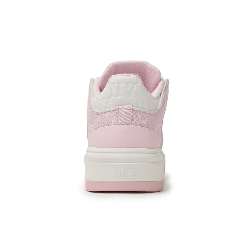 MLB CHUNKY LINER MID CLASSIC MONOGRAM NY SNEAKER (PINK