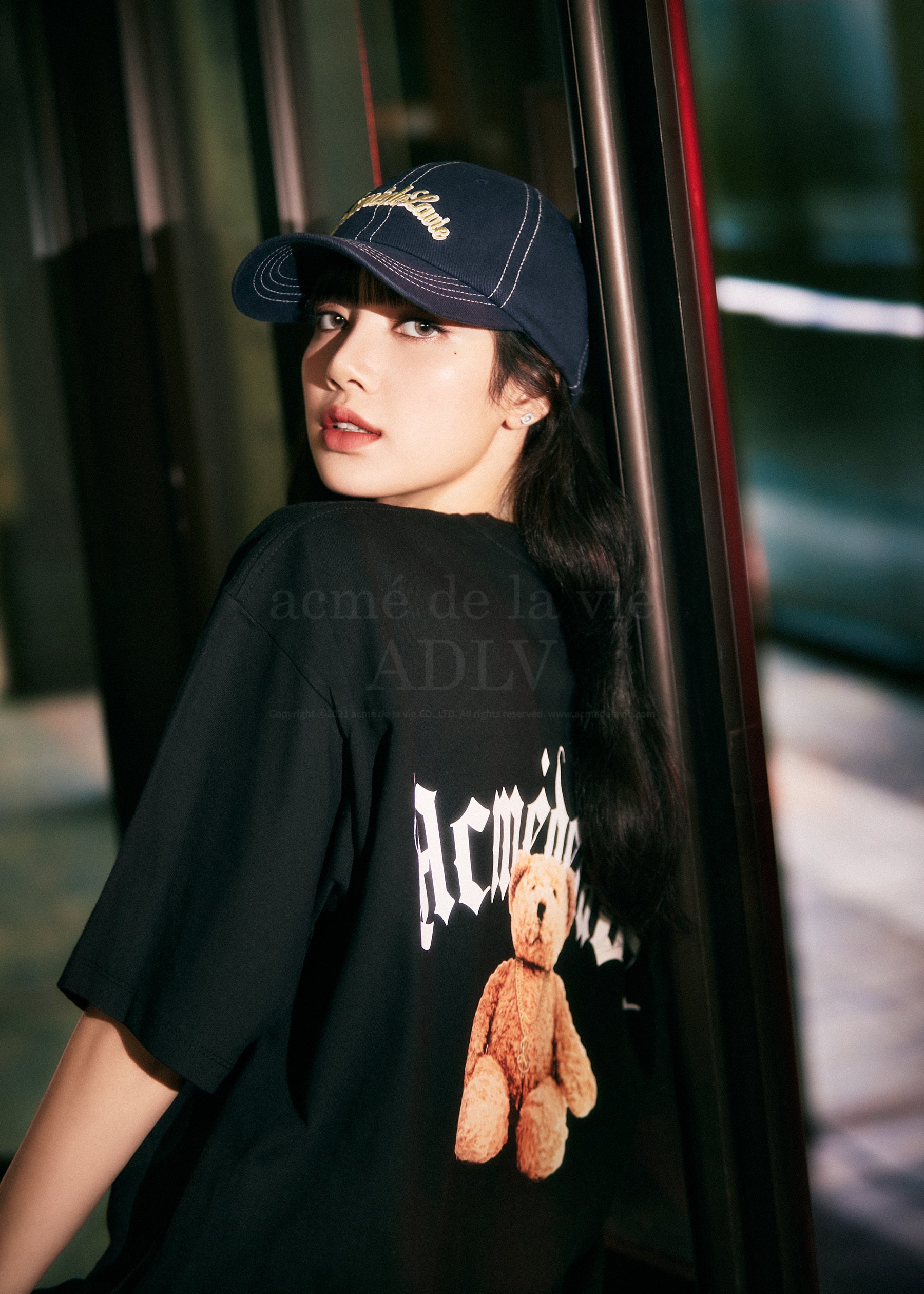 acmé de la vie ADLV GOLD CHAIN BEAR DOLL SHORT SLEEVE T-SHIRT