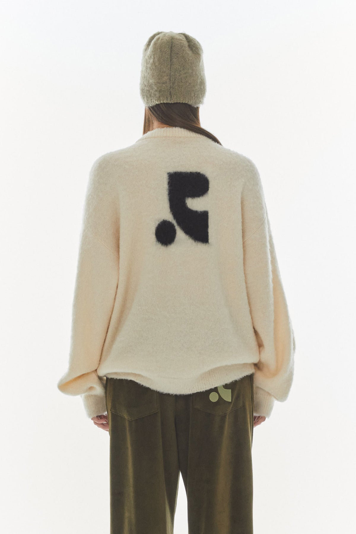 RR MOHAIR JACQUARD BEANIE - KHAKI – SeoulSeoul
