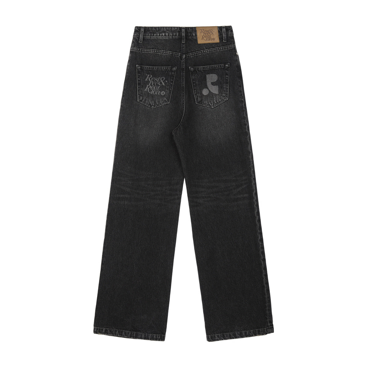 WASHED DENIM PANTS - BLACK – SeoulSeoul
