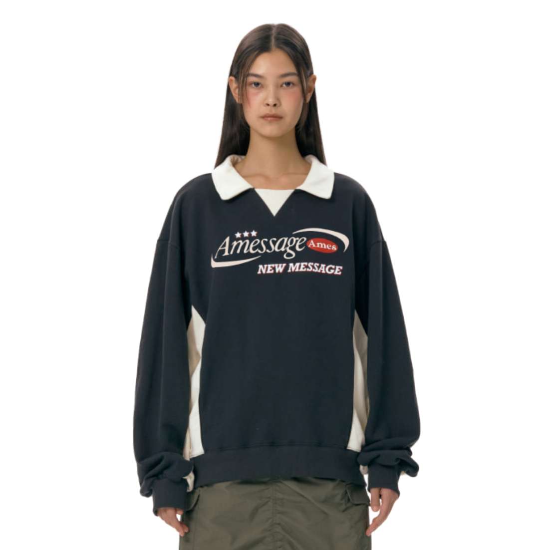 ★AMES-WORLDWIDE★GRAPHIC RAGLAN SWEATSHIRT CHARCOAL★正規品 AMES – SeoulSeoul