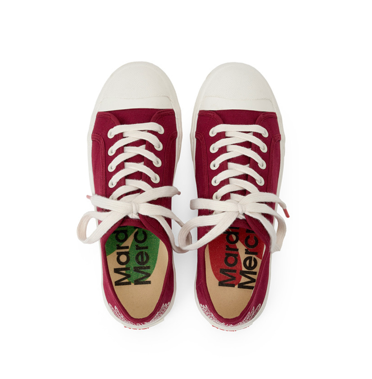 ★MARDI MERCREDI★ECLORE SNEAKERS★IVORY★ MARDI ECLORE SNEAKERS_BURGUNDY IVORY – SeoulSeoul