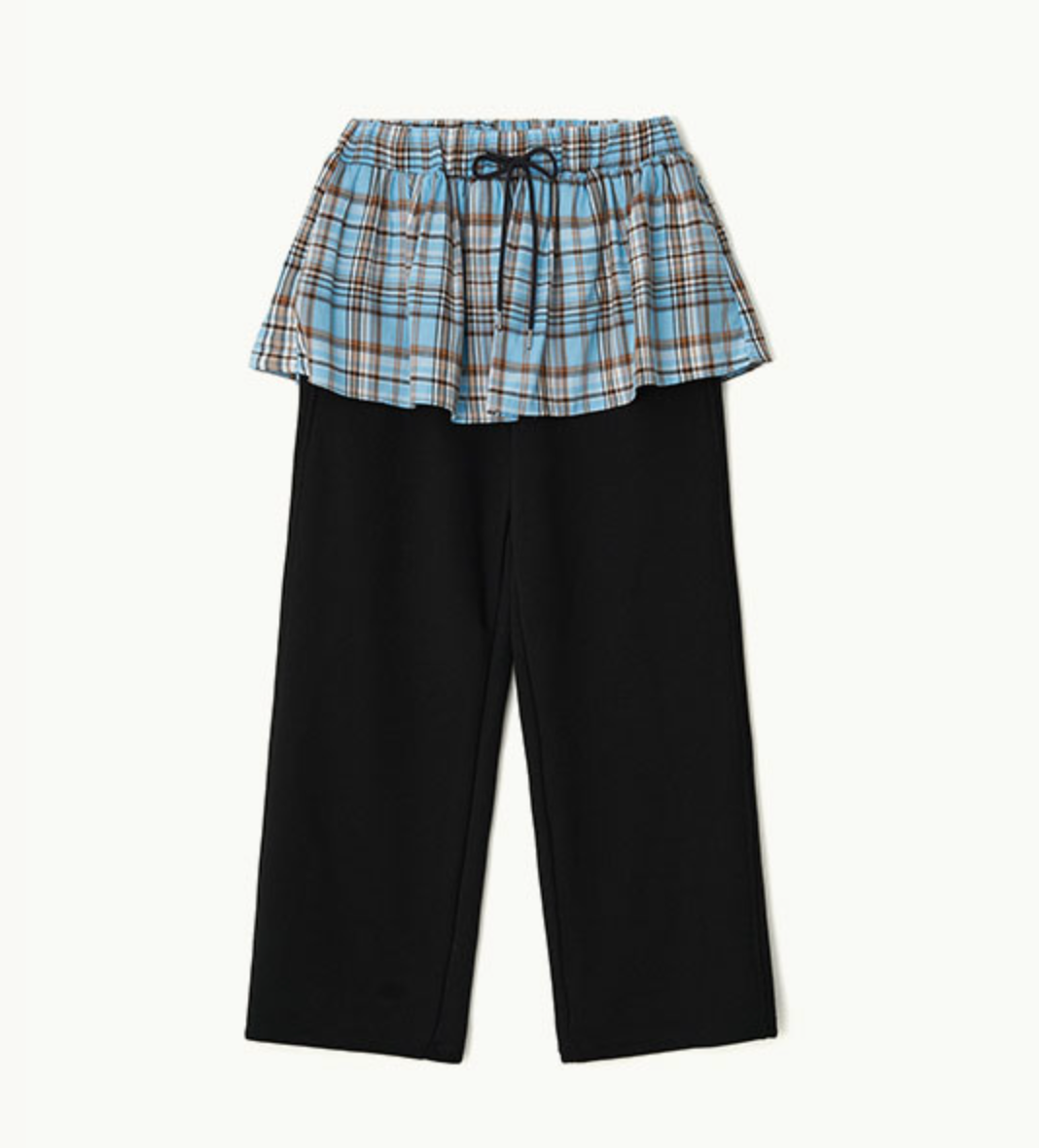 パンツ RONRON LAYERED SKIRT TRAINING PANTS BLACK RONRON LAYERED SKIRT TRAINING PANTS BLACK – SeoulSeoul