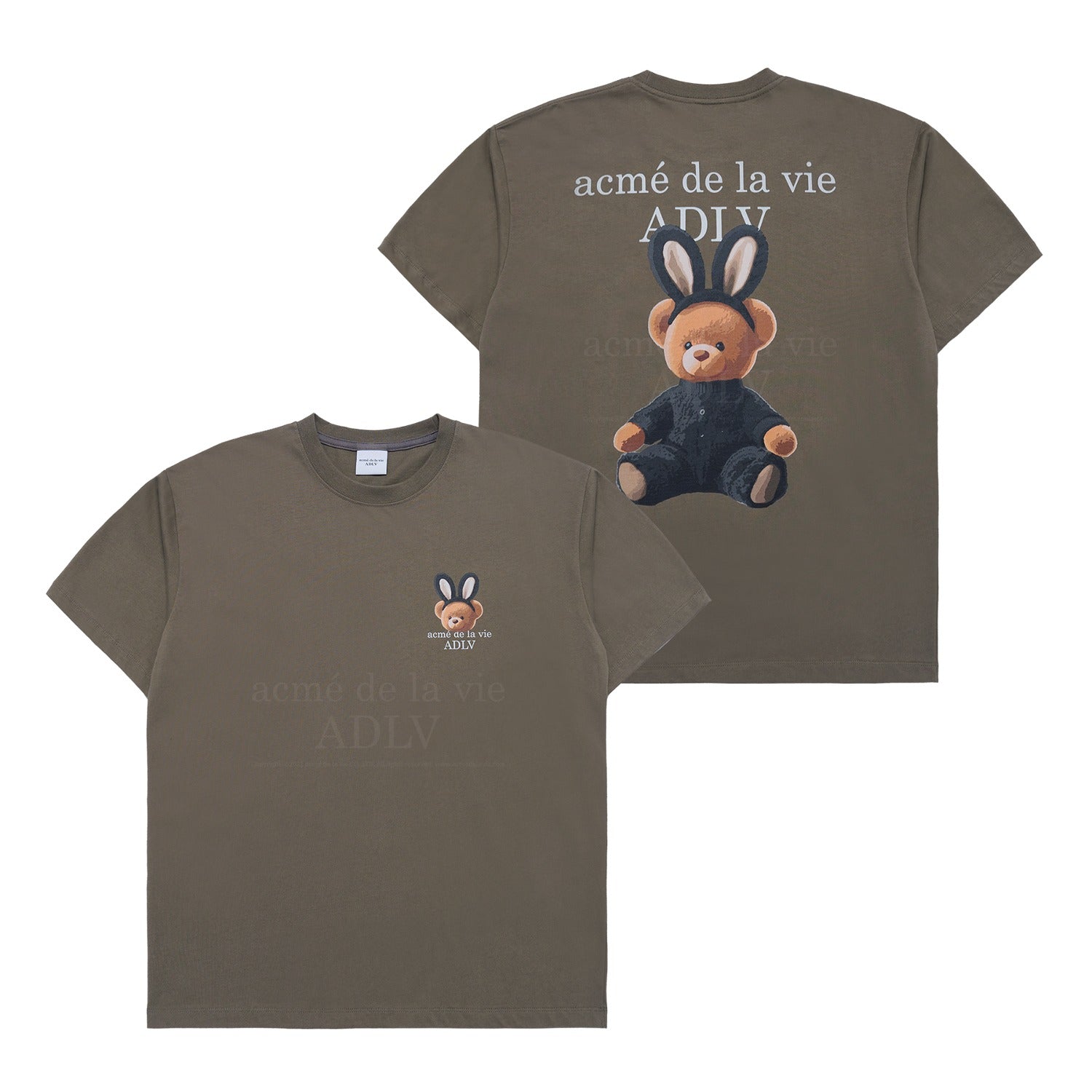 【LOULOUSEOUL】Orchid Cubic T-Shirt (Brown) Orchid Cubic T-Shirt (Brown) - LOULOUSEOUL