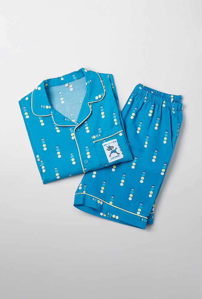 SPAO x Pokemon Short Sleeve Pajamas BLUE – SeoulSeoul