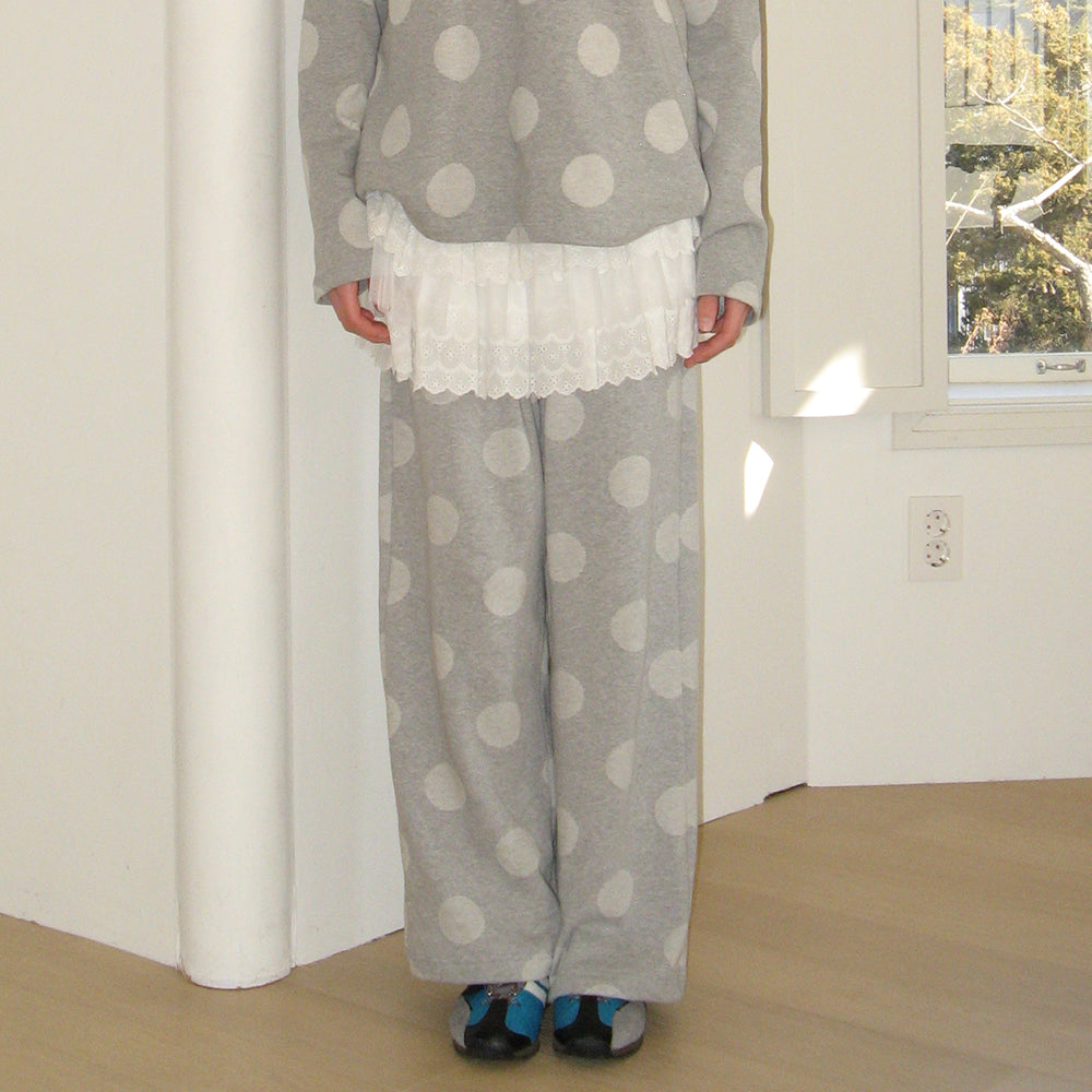 ★2025SS新作★RONRON★SMOCKED LACE CANCAN RUFFLE PANTSKIRT RONRON SMOCKED LACE CANCAN RUFFLE PANTSKIRT WHITE – SeoulSeoul