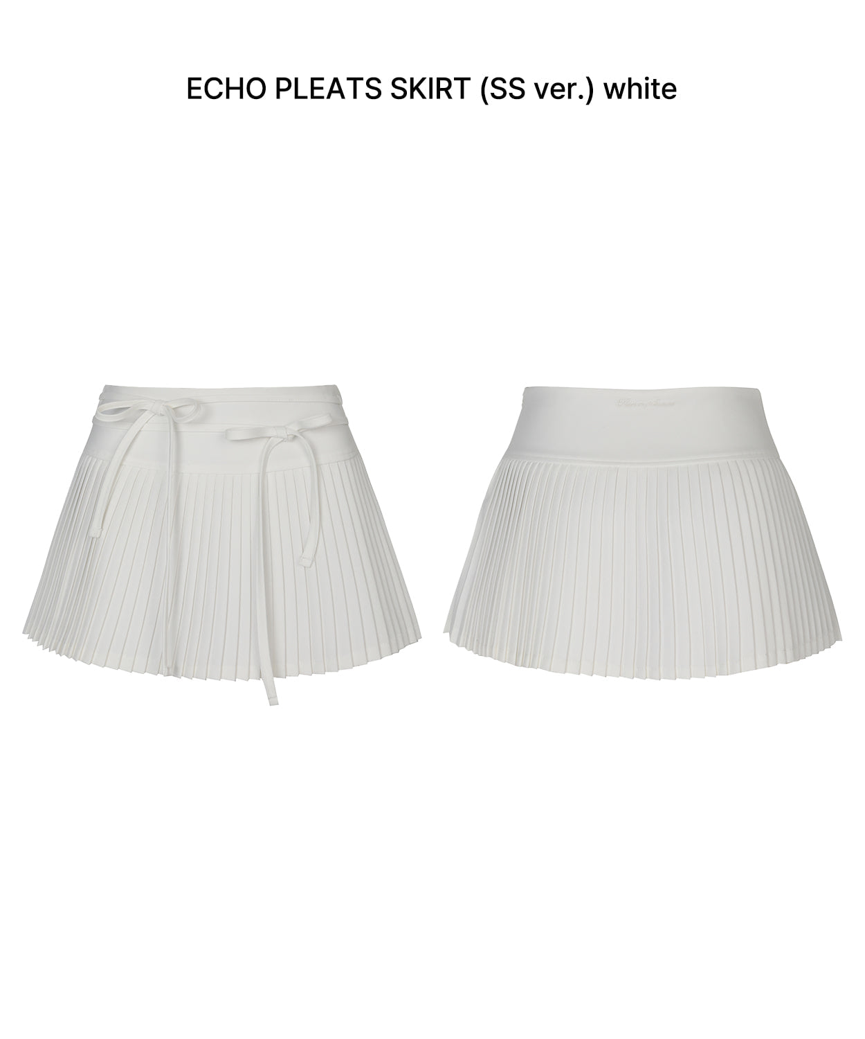 【pain or pleasure】25ss ECHO PLEATS SKIRT (SS ver.) ECHO PLEATS SKIRT (SS ver.) white - PAIN OR PLEASURE