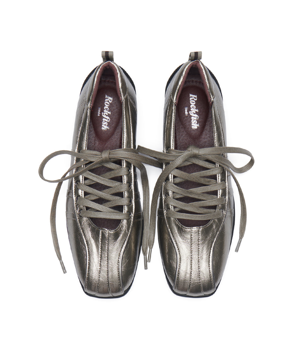 ROCKFISH BLISS LACEUP SNEAKERS V2 - DARK SILVER – SeoulSeoul