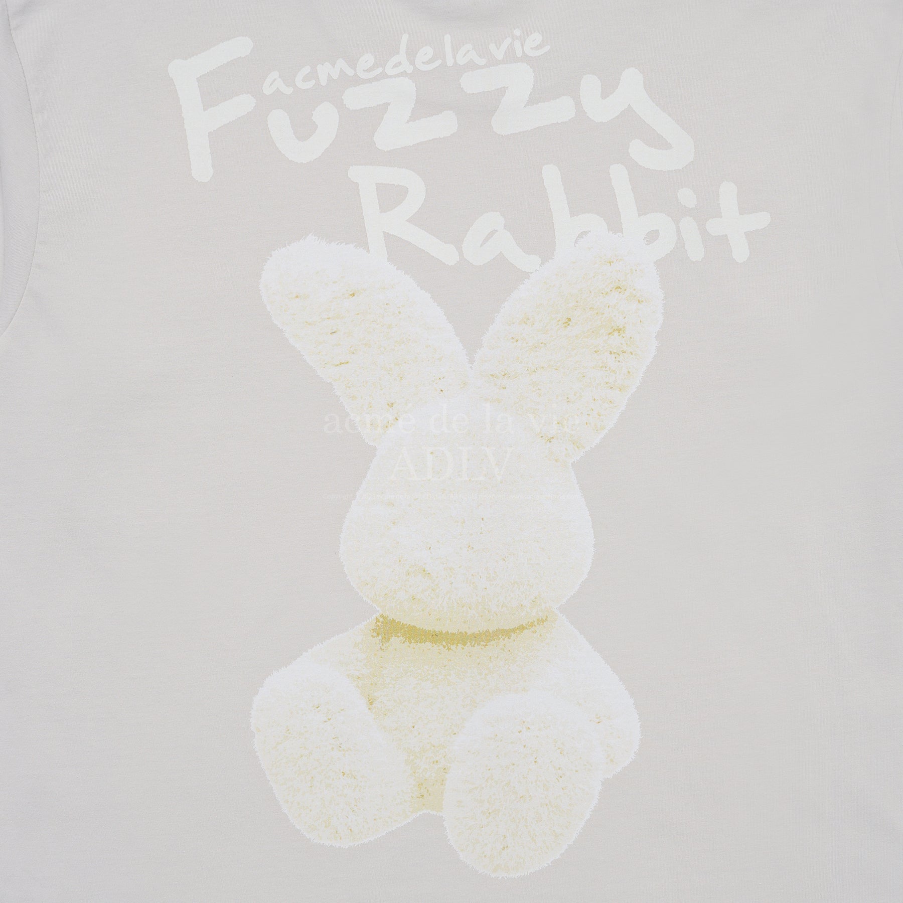 Tシャツ・カットソー ACME DE LA VIE DOODLE FUZZY RABBIT SHORT SLEEVE T-SH 4BUK058 24SS] DOODLE FUZZY RABBIT SHORT SLEEVE T-SHIRT BLACK - ACMÉ