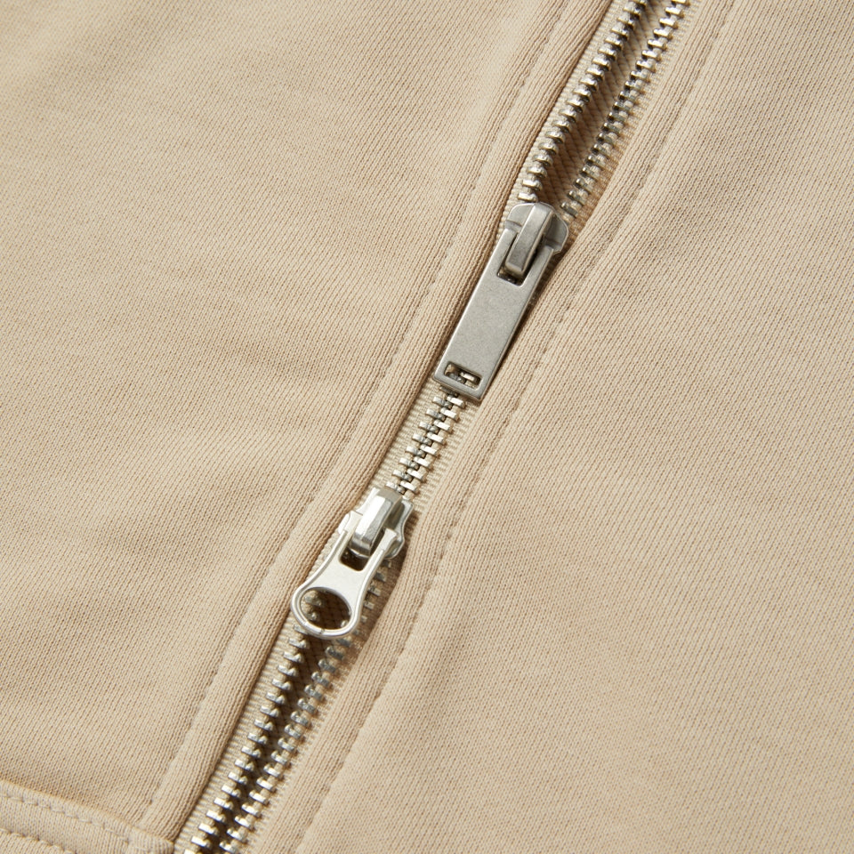 NERDY Souffle Crop Hoodie Zip-up Light Beige – SeoulSeoul