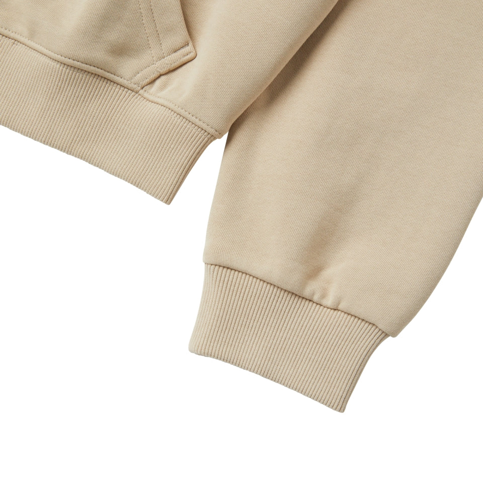 [ NERDY ]韓国人気★WOMEN'S SOUFFLE CROP SWEAT HALF PANTS SET NERDY Souffle Crop Sweatshirt Light Beige – SeoulSeoul
