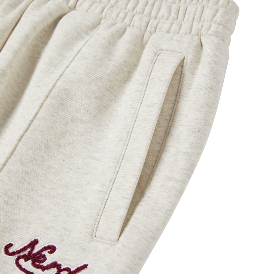☆NERDY☆ Women's Culcibe Logo Jogger Pants Oatmeal Charcoal NERDY Culsive Logo Jogger Pants Oatmeal – SeoulSeoul