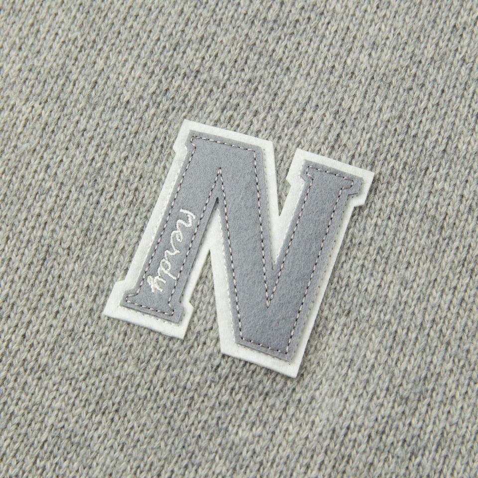 NERDY CLASSIC N LAMBSWOOL BLENDED SWEATER HOODIE ZIP