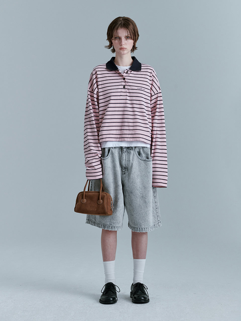 【MARGESHERWOOD】Soft Tote☆韓国 人気☆バッグ Margesherwood ] / ☆ SOFT TOTE / black plain (MARGE SHERWOOD