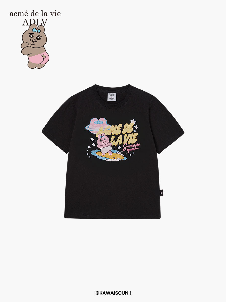 【ADLV】 WOMAN SURFING OPANCHU USAGI STANDARD T-SHIRT ADLV WOMAN SURFING OPANCHU USAGI STANDARD SHORT SLEEVE T