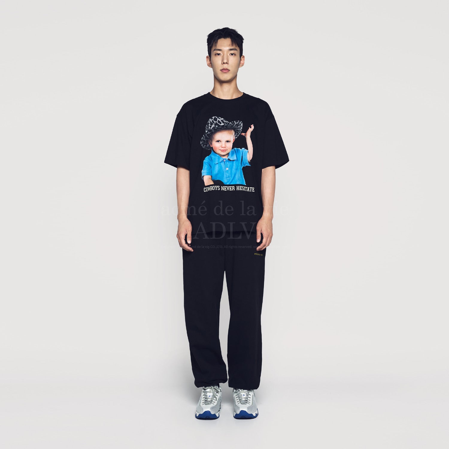 【ADLV】COWBOY LETTERING BABY FACE SHORT SLEEVE T-SHIRT f6dffe15ad77edb0163685c48254d6