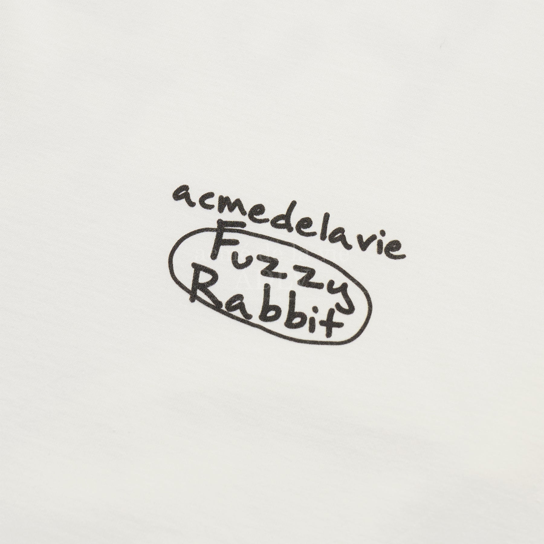 acmé de la vie ADLV DOODLE FUZZY RABBIT SHORT SLEEVE T-SHIRT