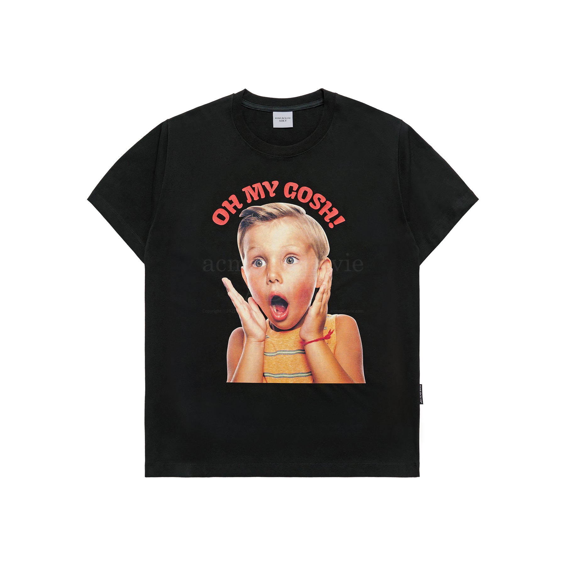 【ADLV】SCREAM BOY LETTERING BABY FACE SHORT SLEEVE T-SHIRT acmé de la vie ADLV SCREAM BOY LETTERING BABY FACE SHORT