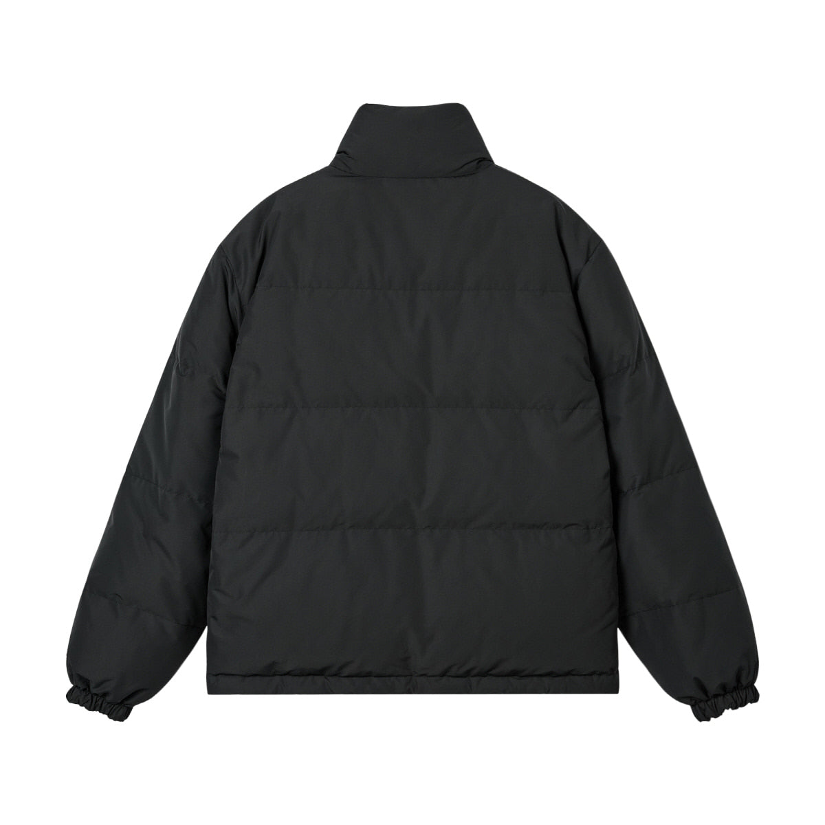 REVERSIBLE CHECK DOWN JACKET - BLACK – SeoulSeoul