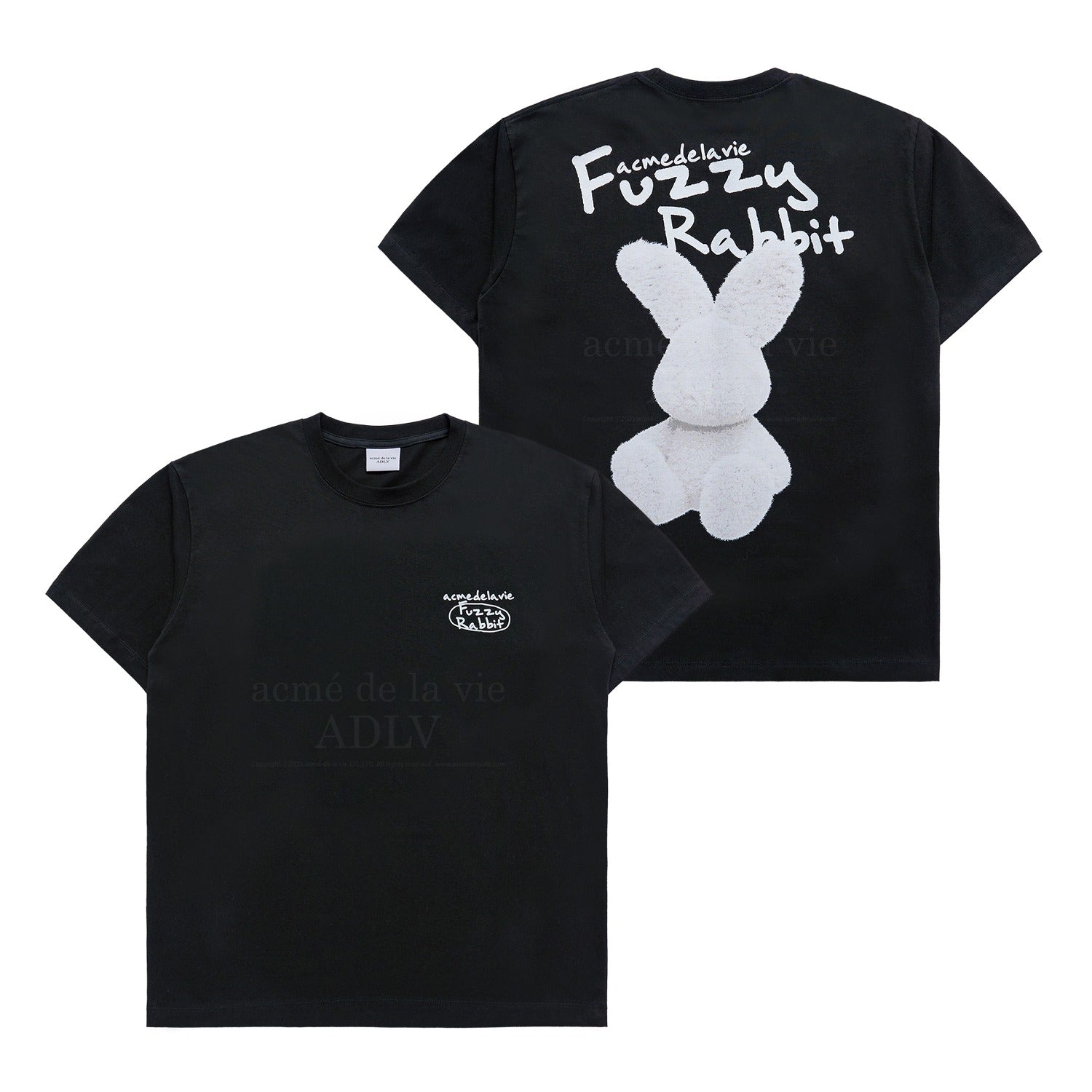 Tシャツ・カットソー ACME DE LA VIE DOODLE FUZZY RABBIT SHORT SLEEVE T-SH 4BUK058 acmé de la vie ADLV DOODLE FUZZY RABBIT SHORT SLEEVE T-SHIRT