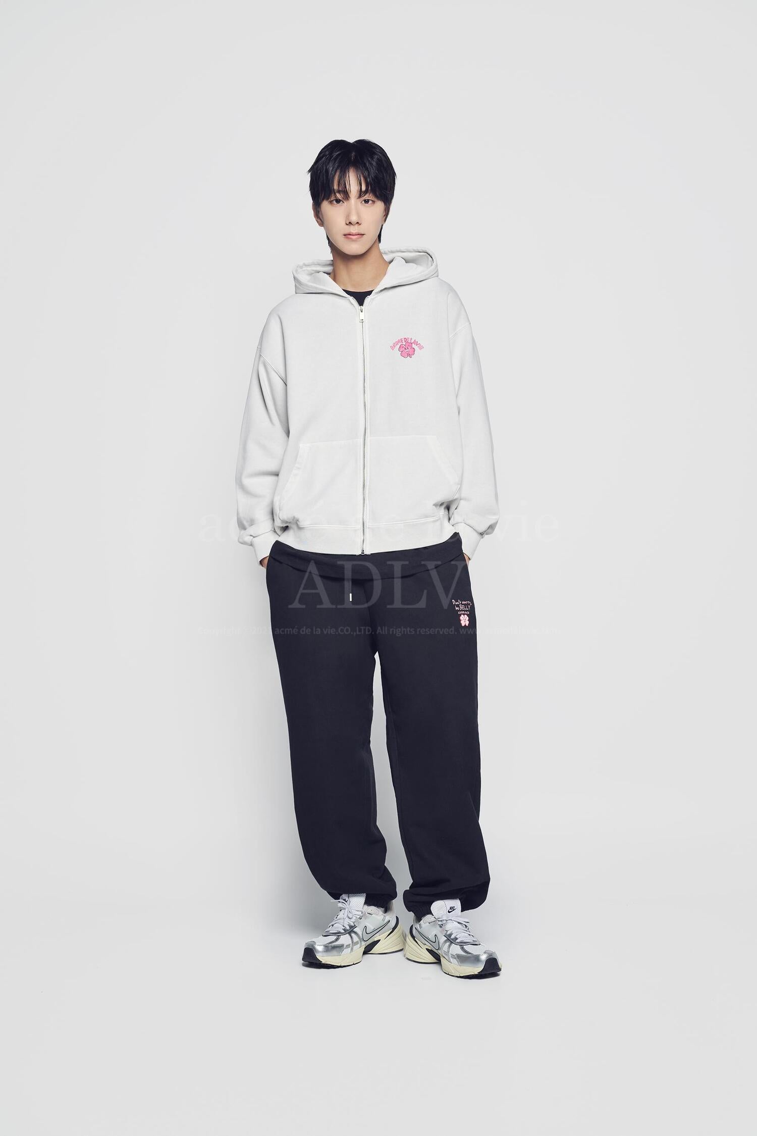 ★acme de la vie★ STAR AE LOGO PIGMENT WASHING HOODIE GREEN 24SS] STAR AE LOGO PIGMENT WASHING HOODIE GREEEN - ACMÉ DE
