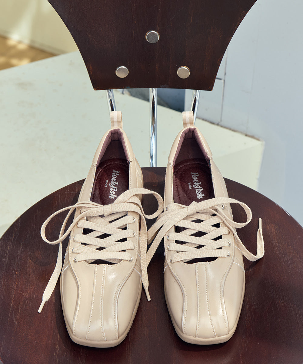 ROCKFISH BLISS LACEUP SNEAKERS V2 - BEIGE – SeoulSeoul