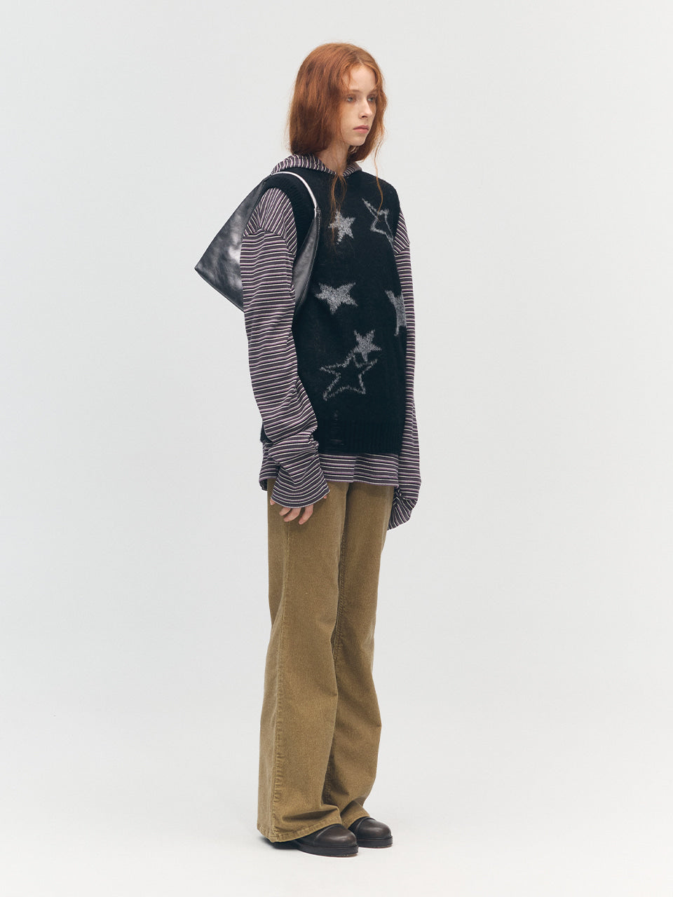 [Margesherwood ] /☆HOBO SHOULDER/llic grey foiled plain MARGESHERWOOD HOBO SHOULDER_metallic grey foiled plain