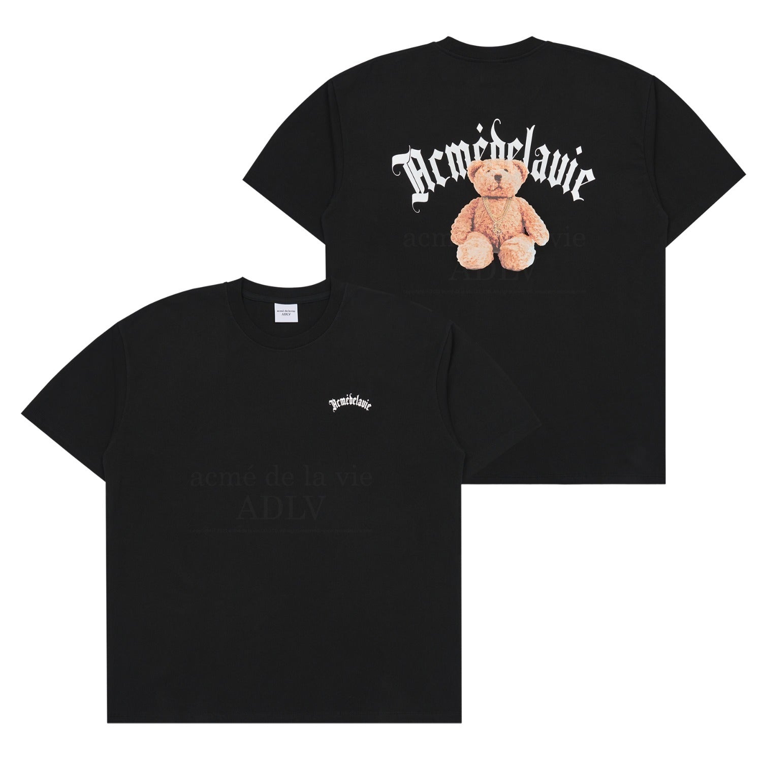●ACME DE LA VIE●GOLD CHAIN BEAR DOLL SHORT SLEEVE T-SHIRT acmé de la vie ADLV GOLD CHAIN BEAR DOLL SHORT SLEEVE T