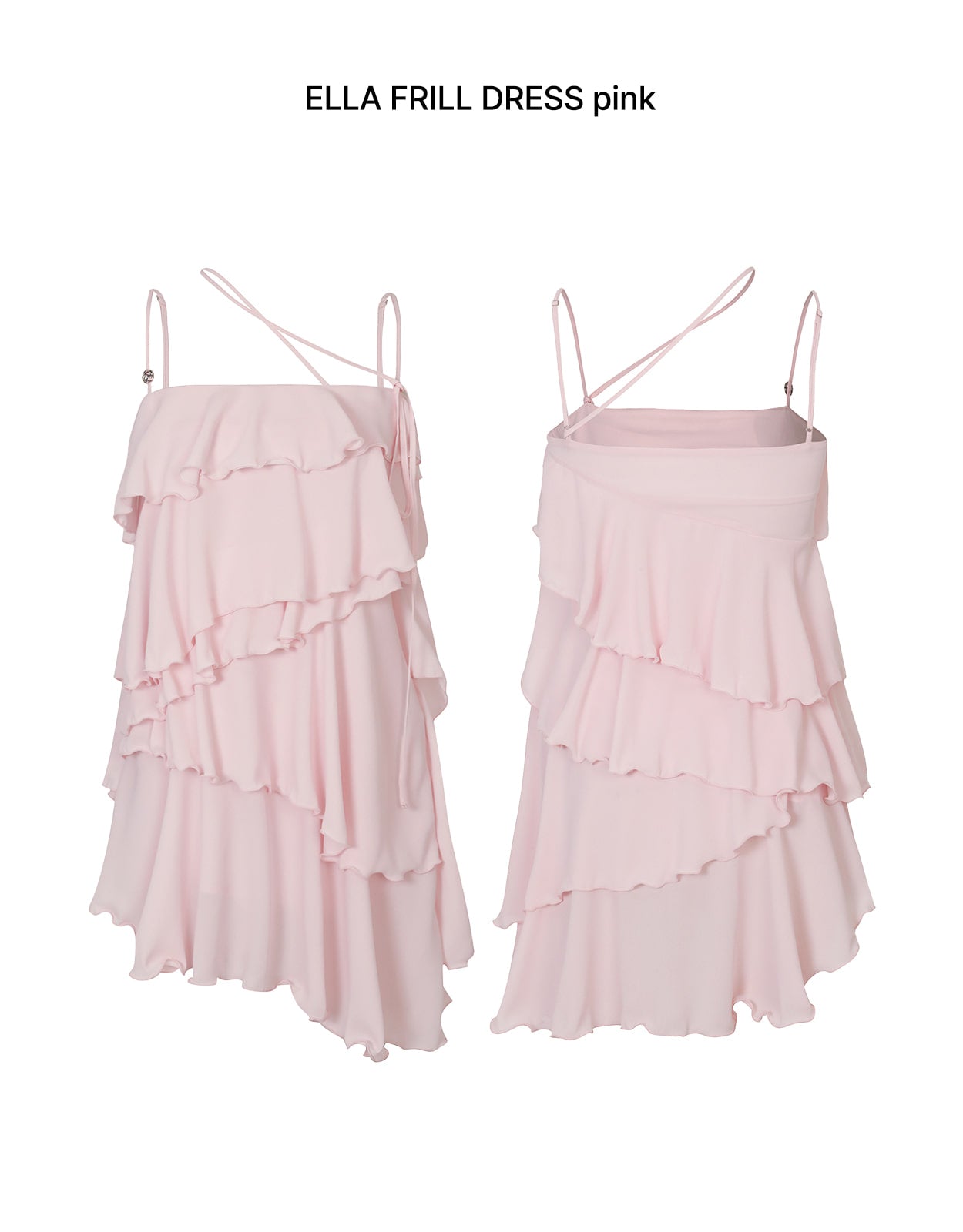 PAIN OR PLEASURE ELLA FRILL DRESS PINK – SeoulSeoul