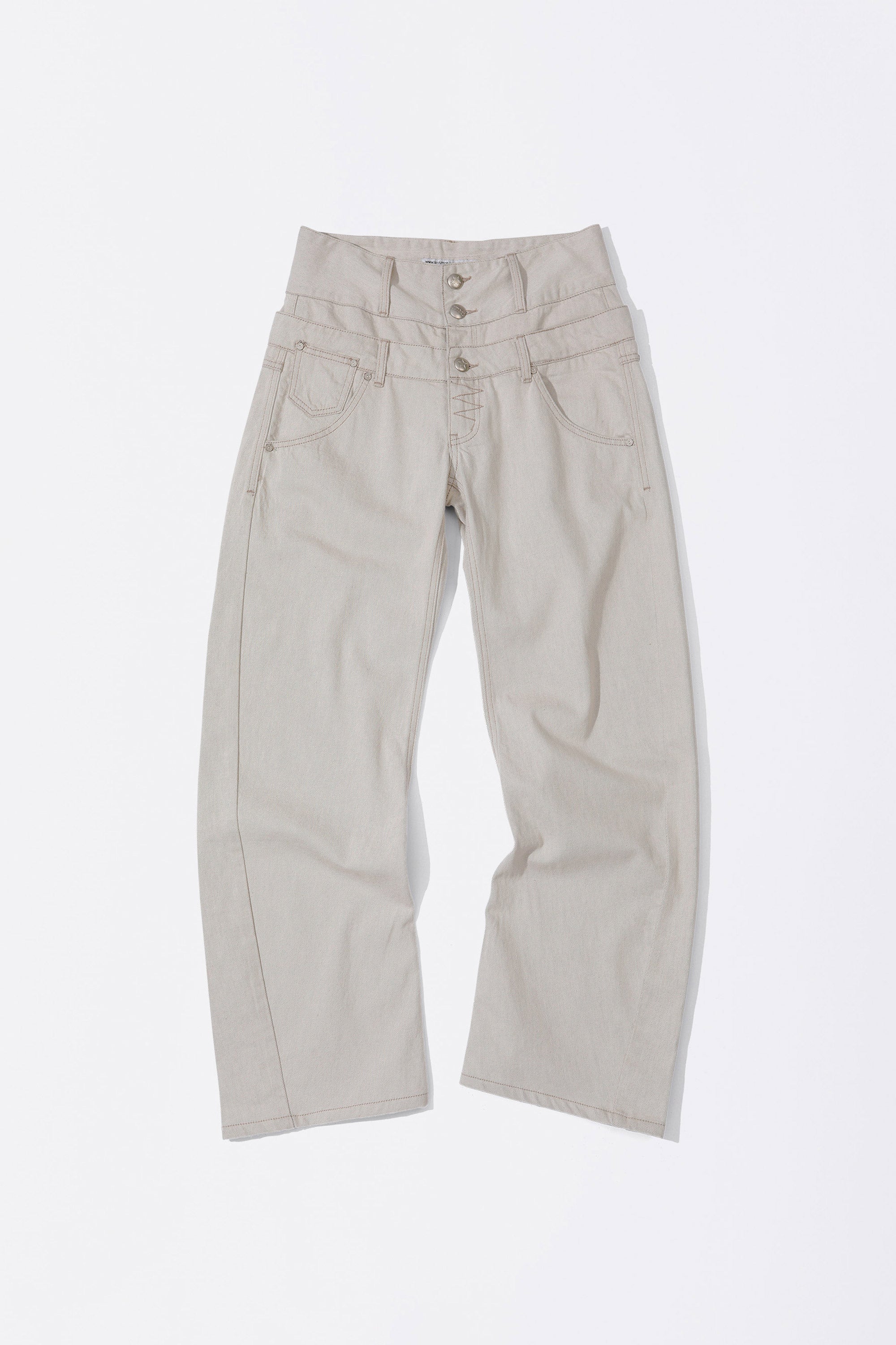 SCULPTOR Beaded Layered Denim Pants Nonfade Raw | Shop Y2K Jeans