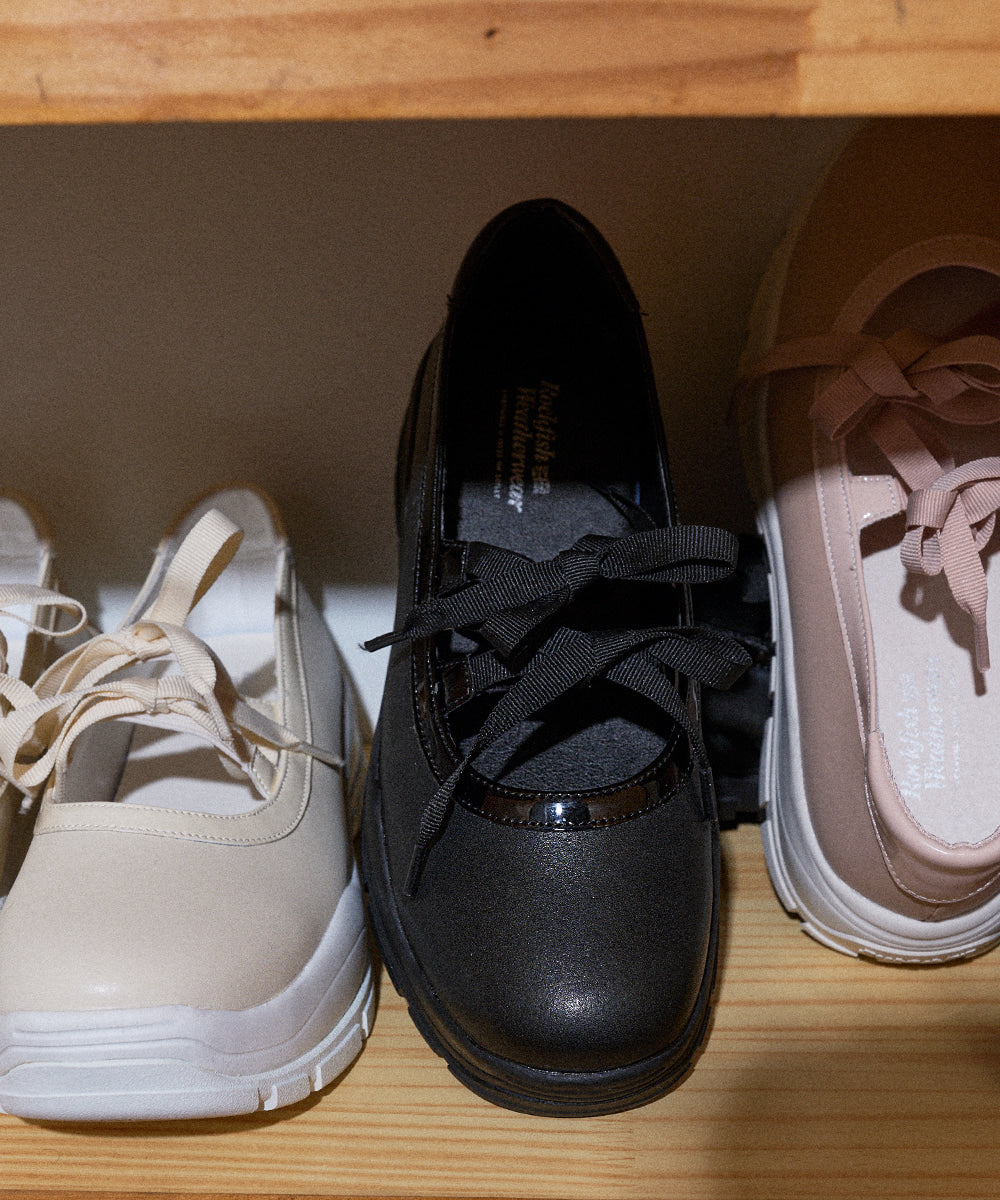 【Rockfish Weatherwear】25SS★ FLATFORM RIBBON MARYJANES Rockfish Weatherwear] Flatform Ribbon Maryjane - 4 colours