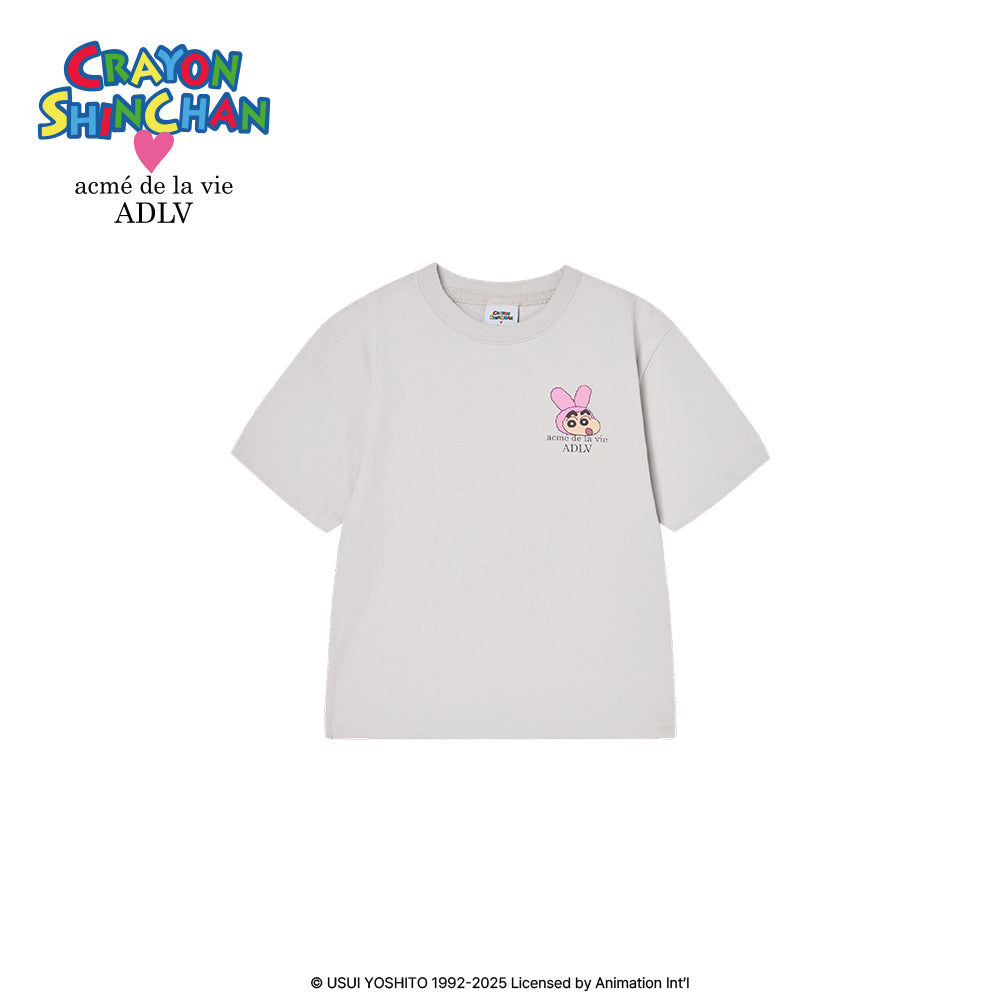 Kids Fuzzy Rabbit Shinchan Short Sleeve T-Shirt – Cartoon Tee
