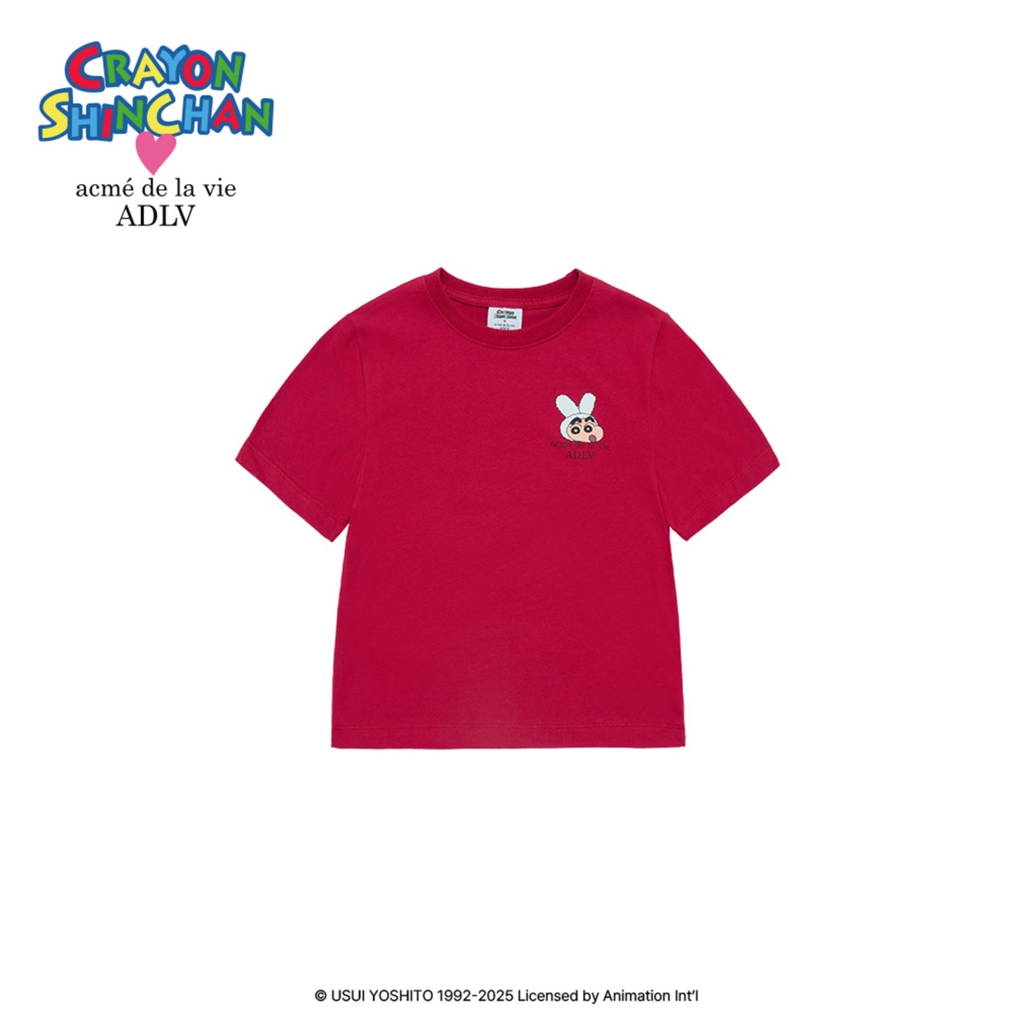 Kids Fuzzy Rabbit Shinchan Short Sleeve T-Shirt – Cartoon Tee